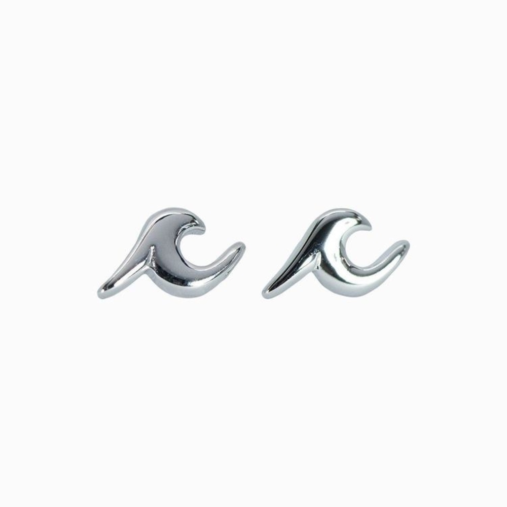 Silver Wave Earrings